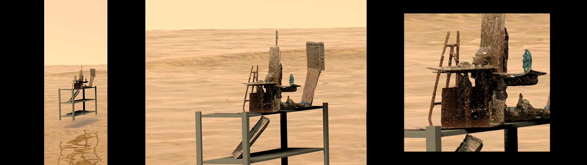 Reassembling Painting–Black Box