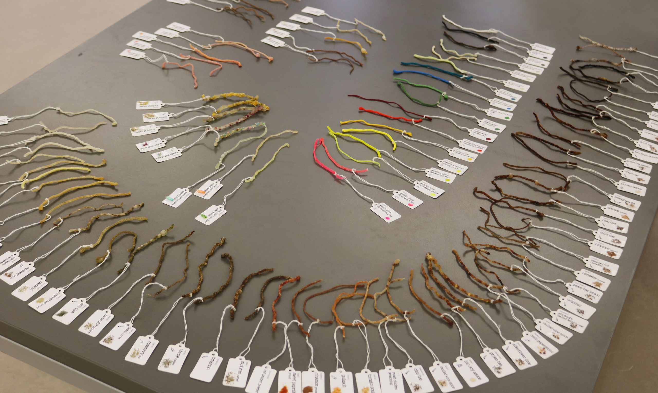 Sodium Alginate Yarn Samples Project 2023